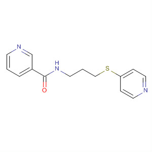 155965-84-7  3-Pyridinecarboxamide, N-[3-(4-pyridinylthio)propyl]-