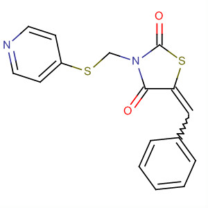 155966-98-6  2,4-Thiazolidinedione, 5-(phenylmethylene)-3-[(4-pyridinylthio)methyl]-