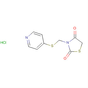 155967-13-8  2,4-Thiazolidinedione, 3-[(4-pyridinylthio)methyl]-, monohydrochloride