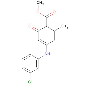 156154-68-6  3-Cyclohexene-1-carboxylic acid,4-[(3-chlorophenyl)amino]-6-methyl-2-oxo-, methyl ester, trans-