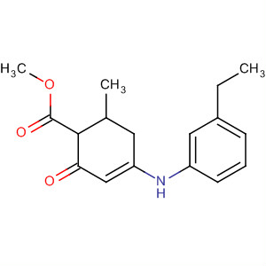 156154-75-5  3-Cyclohexene-1-carboxylic acid,4-[(3-ethylphenyl)amino]-6-methyl-2-oxo-, methyl ester, trans-