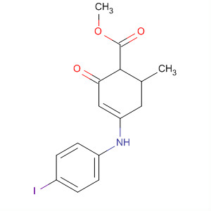 156154-82-4  3-Cyclohexene-1-carboxylic acid,4-[(4-iodophenyl)amino]-6-methyl-2-oxo-, methyl ester, trans-