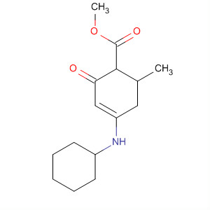 156154-92-6  3-Cyclohexene-1-carboxylic acid, 4-(cyclohexylamino)-6-methyl-2-oxo-,methyl ester, trans-
