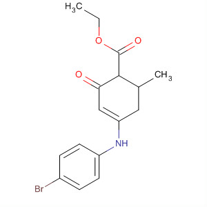 156155-03-2  3-Cyclohexene-1-carboxylic acid,4-[(4-bromophenyl)amino]-6-methyl-2-oxo-, ethyl ester, trans-