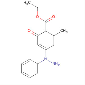 156155-18-9  3-Cyclohexene-1-carboxylic acid,6-methyl-2-oxo-4-(2-phenylhydrazino)-, ethyl ester, trans-