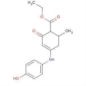 156155-21-4  3-Cyclohexene-1-carboxylic acid,4-[(4-hydroxyphenyl)amino]-6-methyl-2-oxo-, ethyl ester, trans-