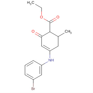 156155-25-8  3-Cyclohexene-1-carboxylic acid,4-[(3-bromophenyl)amino]-6-methyl-2-oxo-, ethyl ester, trans-