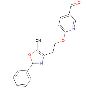 157169-61-4  3-Pyridinecarboxaldehyde, 6-[2-(5-methyl-2-phenyl-4-oxazolyl)ethoxy]-