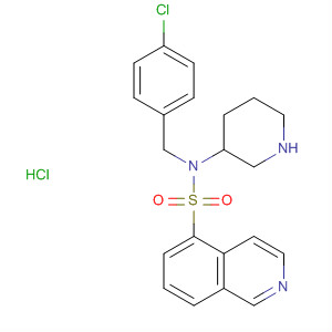 157383-22-7  3-Piperidinamine,N-[(4-chlorophenyl)methyl]-1-(5-isoquinolinylsulfonyl)-,monohydrochloride