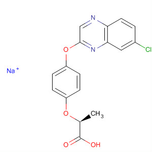 157542-90-0  Propanoic acid, 2-[4-[(7-chloro-2-quinoxalinyl)oxy]phenoxy]-, sodiumsalt, (2S)-