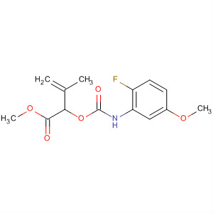 143876-09-9  3-Butenoic acid,2-[[[(2-fluoro-5-methoxyphenyl)amino]carbonyl]oxy]-3-methyl-, methylester