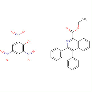 144717-27-1  1-Isoquinolinecarboxylic acid, 3,4-diphenyl-, ethyl ester, compd. with2,4,6-trinitrophenol (1:1)
