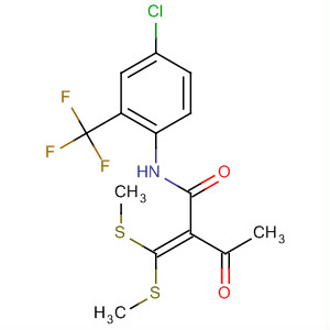 145508-28-7  Butanamide,2-[bis(methylthio)methylene]-N-[4-chloro-2-(trifluoromethyl)phenyl]-3-oxo-
