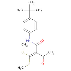 145508-34-5  Butanamide,2-[bis(methylthio)methylene]-N-[4-(1,1-dimethylethyl)phenyl]-3-oxo-