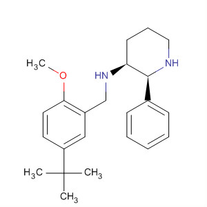 145741-90-8  3-Piperidinamine,N-[[5-(1,1-dimethylethyl)-2-methoxyphenyl]methyl]-2-phenyl-, (2S,3S)-
