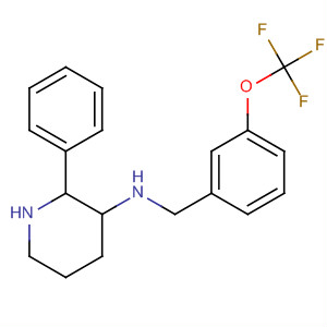 145742-00-3  3-Piperidinamine, 2-phenyl-N-[[3-(trifluoromethoxy)phenyl]methyl]-,(2S,3S)-