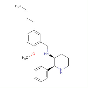 145742-15-0  3-Piperidinamine, N-[(5-butyl-2-methoxyphenyl)methyl]-2-phenyl-,(2S,3S)-