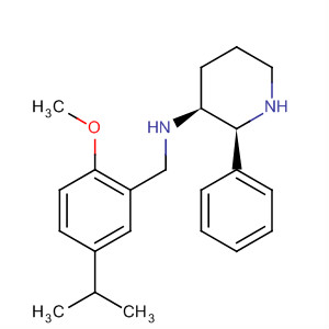 145742-16-1  3-Piperidinamine,N-[[2-methoxy-5-(1-methylethyl)phenyl]methyl]-2-phenyl-, (2S,3S)-