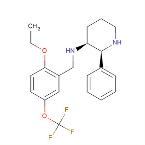 145742-23-0  3-Piperidinamine,N-[[2-ethoxy-5-(trifluoromethoxy)phenyl]methyl]-2-phenyl-, (2S,3S)-