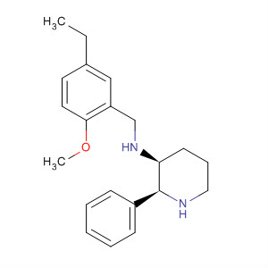 145742-24-1  3-Piperidinamine, N-[(5-ethyl-2-methoxyphenyl)methyl]-2-phenyl-,(2S,3S)-