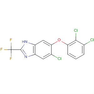 145771-00-2  1H-Benzimidazole, 5-chloro-6-(2,3-dichlorophenoxy)-2-(trifluoromethyl)-