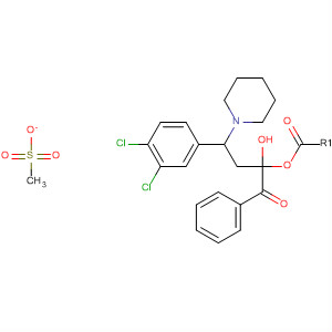 146396-03-4  3-Piperidinepropanol, 1-benzoyl-3-(3,4-dichlorophenyl)-,methanesulfonate (ester)