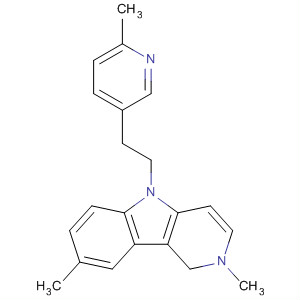 146581-10-4  1H-Pyrido[4,3-b]indole,2,5-dihydro-2,8-dimethyl-5-[2-(6-methyl-3-pyridinyl)ethyl]-