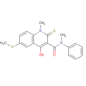 147080-14-6  3-Quinolinecarboxamide,1,2-dihydro-4-hydroxy-N,1-dimethyl-6-(methylthio)-N-phenyl-2-thioxo-