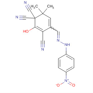 147090-23-1  2,4-Cyclohexadiene-1,1,3-tricarbonitrile,2-hydroxy-6,6-dimethyl-4-[[(4-nitrophenyl)hydrazono]methyl]-