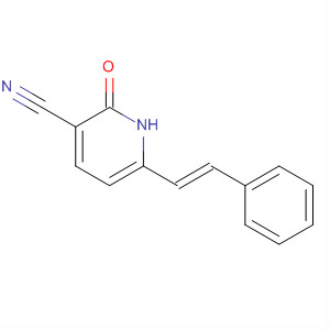 147269-15-6  3-Pyridinecarbonitrile, 1,2-dihydro-2-oxo-6-(2-phenylethenyl)-, (E)- 147269-15-6  3-Pyridinecarbonitrile, 1,2-dihydro-2-oxo-6-(2-phenylethenyl)-, (E)-