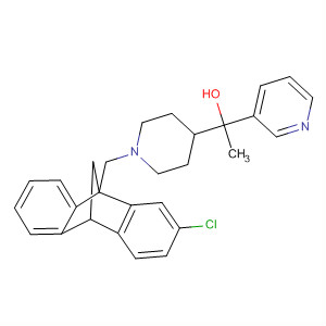 148148-24-7  3-Pyridinemethanol,a-[1-[(2-chloro-9,10-methanoanthracen-9(10H)-yl)methyl]-4-piperidinyl]-a-methyl-