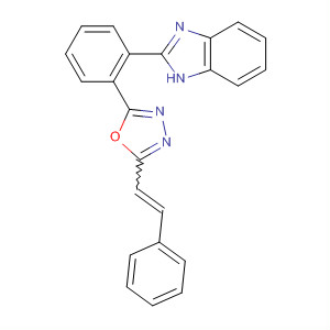 148438-36-2  1H-Benzimidazole,2-[2-[5-(2-phenylethenyl)-1,3,4-oxadiazol-2-yl]phenyl]-