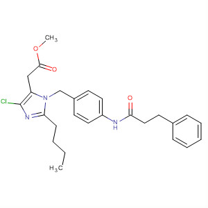 148550-18-9  1H-Imidazole-5-acetic acid,2-butyl-4-chloro-1-[[4-[(1-oxo-3-phenylpropyl)amino]phenyl]methyl]-,methyl ester