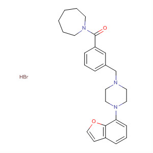 148557-04-4  1H-Azepine,1-[3-[[4-(7-benzofuranyl)-1-piperazinyl]methyl]benzoyl]hexahydro-,monohydrobromide