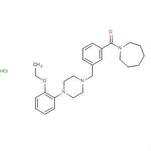148557-45-3  1H-Azepine,1-[3-[[4-(2-ethoxyphenyl)-1-piperazinyl]methyl]benzoyl]hexahydro-,monohydrochloride