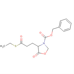 148680-16-4  3-Oxazolidinecarboxylic acid, 4-[3-(ethylthio)-3-oxopropyl]-5-oxo-,phenylmethyl ester, (4S)-