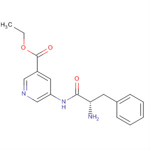 149047-28-9  3-Pyridinecarboxylic acid, 5-[(2-amino-1-oxo-3-phenylpropyl)amino]-,ethyl ester, (S)-