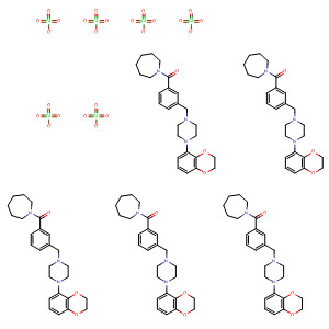 149270-79-1  1H-Azepine,1-[3-[[4-(2,3-dihydro-1,4-benzodioxin-5-yl)-1-piperazinyl]methyl]benzoyl]hexahydro-, perchlorate (5:6)