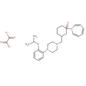 149270-81-5  1H-Azepine,hexahydro-1-[3-[[4-[2-(1-methylethoxy)phenyl]-1-piperazinyl]methyl]benzoyl]-, ethanedioate (1:1)