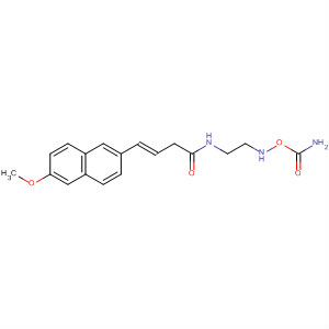 149634-44-6  3-Butenamide,N-[2-[(aminocarbonyl)hydroxyamino]ethyl]-4-(6-methoxy-2-naphthalenyl)-, (E)-