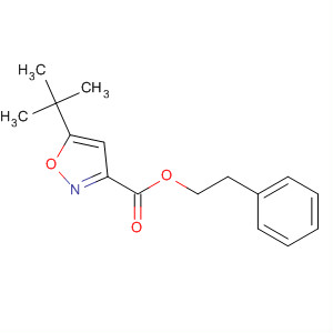 150516-88-4  3-Isoxazolecarboxylic acid, 5-(1,1-dimethylethyl)-, 2-phenylethyl ester