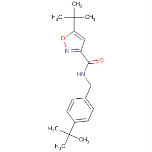 150516-92-0  3-Isoxazolecarboxamide,5-(1,1-dimethylethyl)-N-[[4-(1,1-dimethylethyl)phenyl]methyl]-