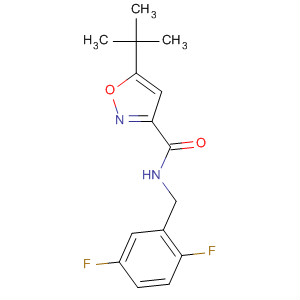 150517-21-8  3-Isoxazolecarboxamide,N-[(2,5-difluorophenyl)methyl]-5-(1,1-dimethylethyl)-