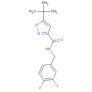 150517-25-2  3-Isoxazolecarboxamide,N-[(3,4-difluorophenyl)methyl]-5-(1,1-dimethylethyl)-