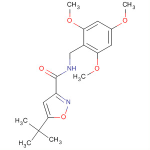 150517-29-6  3-Isoxazolecarboxamide,5-(1,1-dimethylethyl)-N-[(2,4,6-trimethoxyphenyl)methyl]-