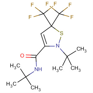 150536-77-9  3-Isothiazolidinecarboxamide,N,2-bis(1,1-dimethylethyl)-5,5-bis(trifluoromethyl)- 150536-77-9  3-Isothiazolidinecarboxamide,N,2-bis(1,1-dimethylethyl)-5,5-bis(trifluoromethyl)-