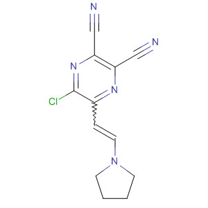 150960-09-1  2,3-Pyrazinedicarbonitrile, 5-chloro-6-[2-(1-pyrrolidinyl)ethenyl]-