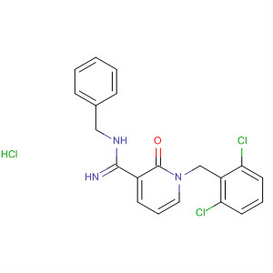 150970-79-9  3-Pyridinecarboximidamide,1-[(2,6-dichlorophenyl)methyl]-1,2-dihydro-2-oxo-N-(phenylmethyl)-,monohydrochloride