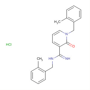150970-80-2  3-Pyridinecarboximidamide,1,2-dihydro-N,1-bis[(2-methylphenyl)methyl]-2-oxo-, monohydrochloride