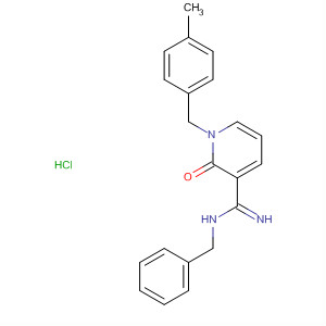 150970-88-0  3-Pyridinecarboximidamide,1,2-dihydro-1-[(4-methylphenyl)methyl]-2-oxo-N-(phenylmethyl)-,monohydrochloride